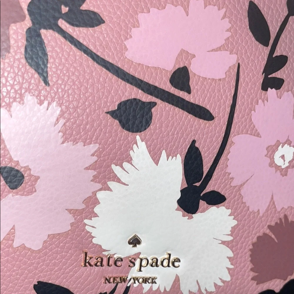 Kate Spade Pink Floral Chain Shoulder Bag – Leather Crossbody Purse, Chic Design